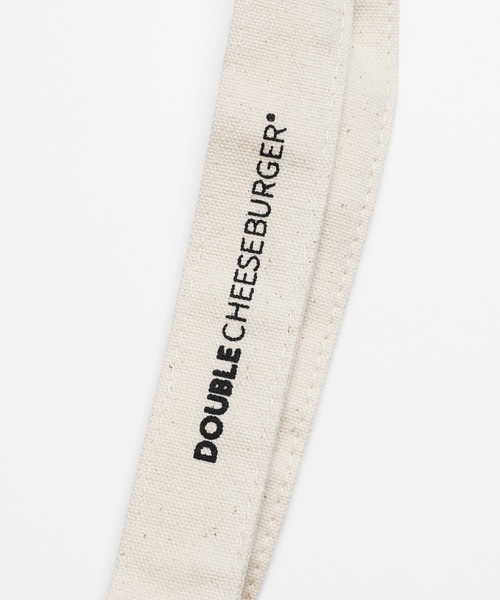 DOUBLE CHEESEBURGER（ダブルチーズバーガー）の「ダブルチーズバーガー トートバッグ -Cheese- / DOUBLE CHEESEBURGER Tote Bag -Cheese-（トートバッグ・メンズ・アイボリー/ブラック・FREE）」の10枚目の写真