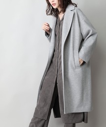 Munich | 【WEB限定】ダブルジャージーヘリンボーン　チェスターコート(チェスターコート)