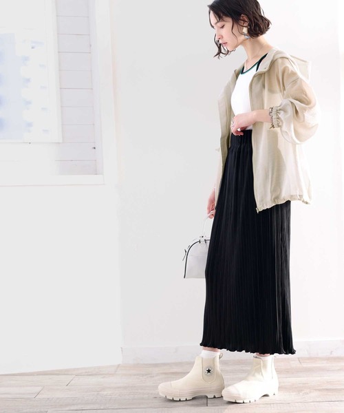 classicalelf（クラシカルエルフ）の「シアーを開拓。ボリュームシルエットシアー素材フーディー（マウンテンパーカー・レディース・グリーン/モカ/ベージュ系その他・SMALL/MEDIUM/LARGE/X-LARGE）」の17枚目の写真