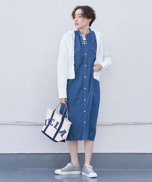 セール Lee リー デニムシャツワンピース ワンピース Lee リー のファッション通販 Zozotown