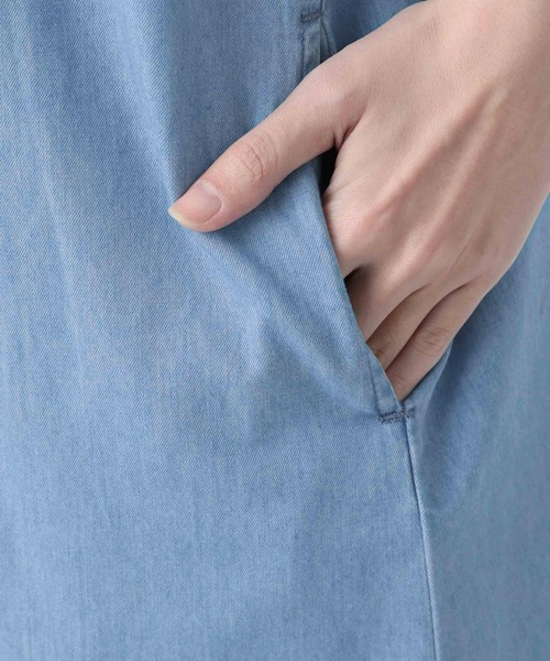 Lee（リー）の「【Lee(リー)】デニムシャツワンピース（ワンピース・レディース・ライトブルー/ネイビー・FREE）」の16枚目の写真