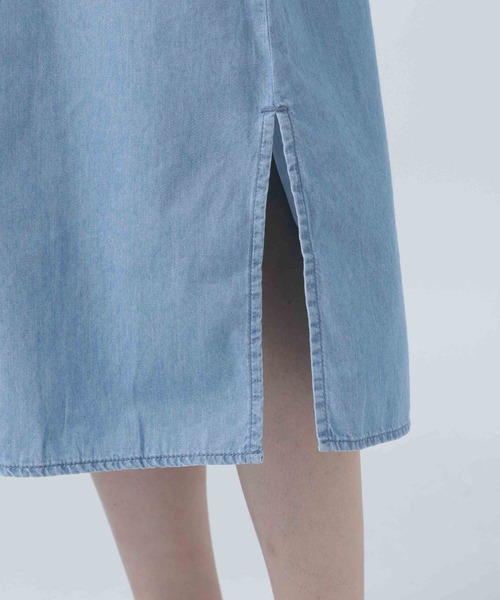 Lee（リー）の「【Lee(リー)】デニムシャツワンピース（ワンピース・レディース・ライトブルー/ネイビー・FREE）」の17枚目の写真