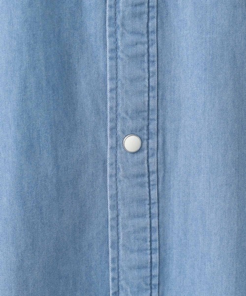 Lee（リー）の「【Lee(リー)】デニムシャツワンピース（ワンピース・レディース・ライトブルー/ネイビー・FREE）」の20枚目の写真