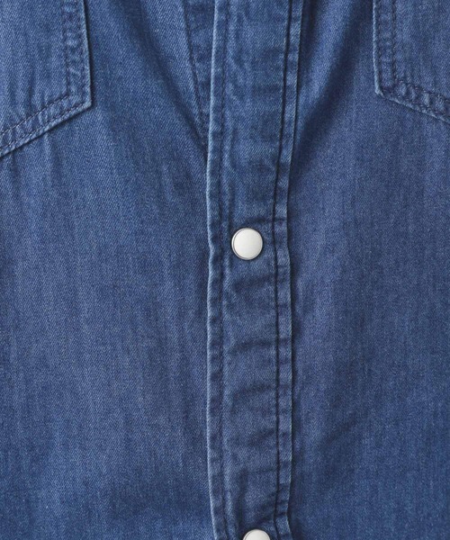 Lee（リー）の「【Lee(リー)】デニムシャツワンピース（ワンピース・レディース・ライトブルー/ネイビー・FREE）」の21枚目の写真