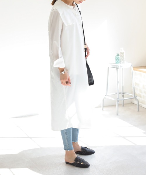 VIVIAN（ヴィヴィアン）の「スクエアトゥノットデザインベルトスリッパミュール（パンプス・レディース・ブラック/ブラウン/グレー系その他7/アイボリー・S/M/L/LL）」の14枚目の写真