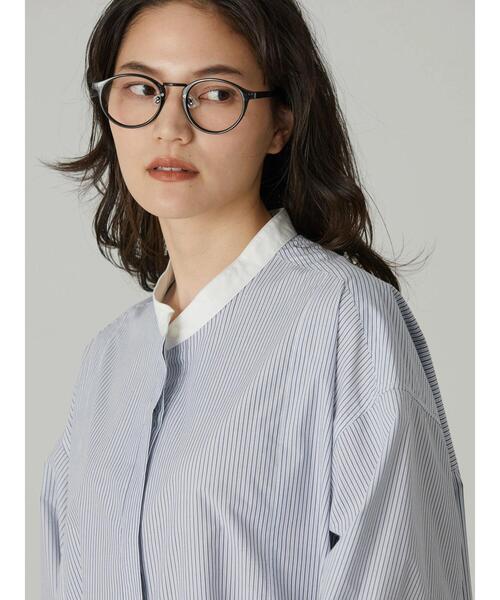 AMERICAN HOLIC（アメリカンホリック）の「バンドカラーシャツワンピース（ワンピース・レディース・オフホワイト/ストライプ・L/M）」の7枚目の写真