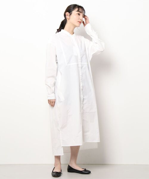 AMERICAN HOLIC（アメリカンホリック）の「バンドカラーシャツワンピース（ワンピース・レディース・オフホワイト/ストライプ・L/M）」の6枚目の写真