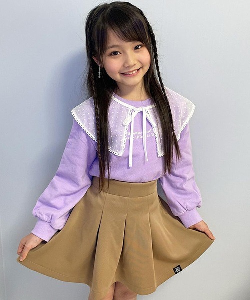 PINKHUNT(ピンクハント)の「PINKHUNT ボリューム スカート 6355K(デニムスカート・キッズ・ベージュ/ブラック・140cm/130cm/150cm/160cm/120cm)」の14枚目の写真