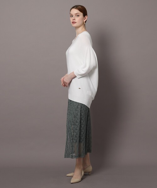 DRESSTERIOR(ドレステリア)の「◆【洗える】Vネックコクーンホールガーメント(R)ニット(ニット/セーター・レディース・ホワイト/ブラック/グリーン・38/36/34)」の18枚目の写真