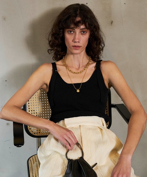 MAISON SPECIAL（メゾンスペシャル）の「Snake＆Wide Chain Double Necklace/スネーク＆ワイドチェーンダブルネックレス【MAISON SPECIAL/メゾンスペシャル】（ネックレス・レディース・ゴールド・FREE）」の3枚目の写真