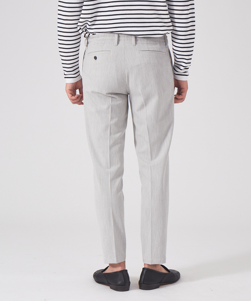 DESIGNWORKS(デザインワークス)の「【定番人気】アウトファースト ギャバピンタック パンツ(スラックス・メンズ・チャコールグレー/ネイビー/グレー・44/46/48/50)」の5枚目の写真