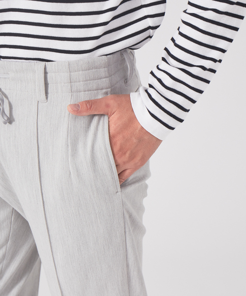 DESIGNWORKS(デザインワークス)の「【定番人気】アウトファースト ギャバピンタック パンツ(スラックス・メンズ・チャコールグレー/ネイビー/グレー・44/46/48/50)」の8枚目の写真