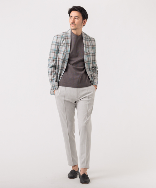 DESIGNWORKS(デザインワークス)の「【定番人気】アウトファースト ギャバピンタック パンツ(スラックス・メンズ・チャコールグレー/ネイビー/グレー・44/46/48/50)」の10枚目の写真