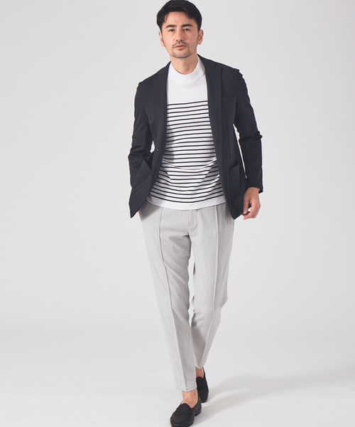 DESIGNWORKS(デザインワークス)の「【定番人気】アウトファースト ギャバピンタック パンツ(スラックス・メンズ・チャコールグレー/ネイビー/グレー・44/46/48/50)」の12枚目の写真