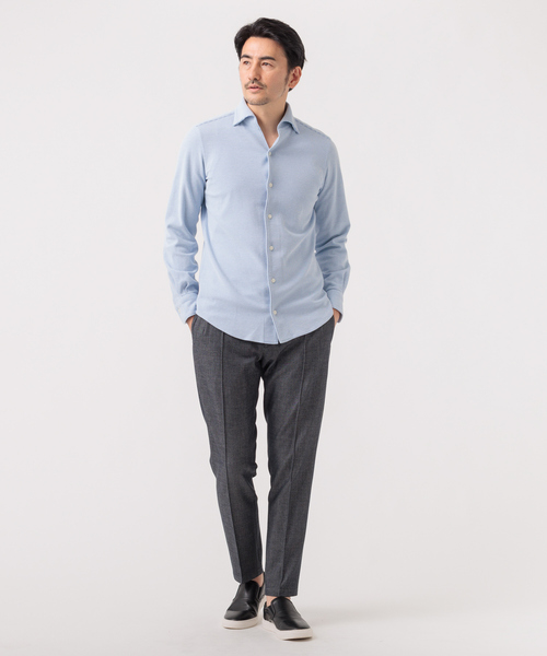 DESIGNWORKS(デザインワークス)の「【定番人気】アウトファースト ギャバピンタック パンツ(スラックス・メンズ・チャコールグレー/ネイビー/グレー・44/46/48/50)」の15枚目の写真