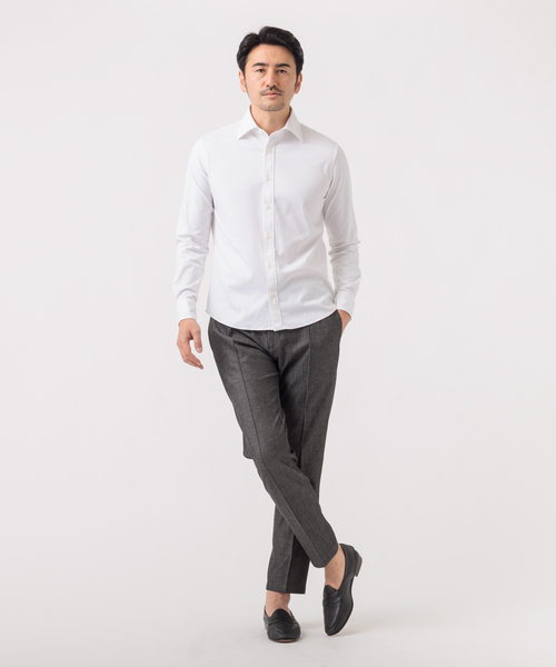 DESIGNWORKS(デザインワークス)の「【定番人気】アウトファースト ギャバピンタック パンツ(スラックス・メンズ・チャコールグレー/ネイビー/グレー・44/46/48/50)」の17枚目の写真