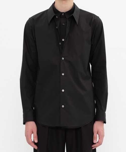 DRESSEDUNDRESSED（ドレスドアンドレスド）の「DRESSEDUNDRESSED Layered Shirt (DUS22103)（シャツ/ブラウス・メンズ・ホワイト/ブラック・2/4/3）」の2枚目の写真