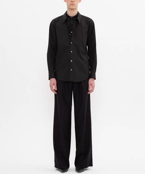 DRESSEDUNDRESSED（ドレスドアンドレスド）の「DRESSEDUNDRESSED Layered Shirt (DUS22103)（シャツ/ブラウス・メンズ・ホワイト/ブラック・2/4/3）」の8枚目の写真