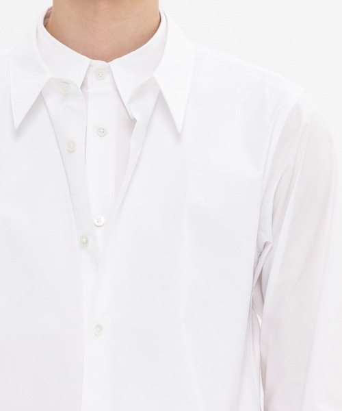 DRESSEDUNDRESSED（ドレスドアンドレスド）の「DRESSEDUNDRESSED Layered Shirt (DUS22103)（シャツ/ブラウス・メンズ・ホワイト/ブラック・2/4/3）」の11枚目の写真