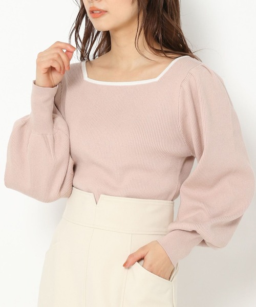 セール パイピング2wayプルオーバー ニット セーター Mysty Woman ミスティウーマン のファッション通販 Zozotown