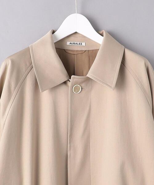 AURALEE(オーラリー)の「<AURALEE(オーラリー)> フィンクス シャンブレー ステンカラーコート■■■(ステンカラーコート・メンズ・ベージュ・3/4/5)」の7枚目の写真