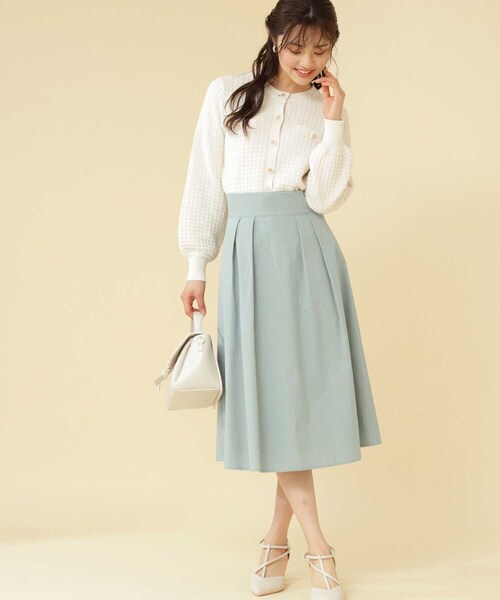 PROPORTION BODY DRESSING（プロポーションボディドレッシング）の「チェック編みニットプルオーバー / 1212170207（ニット/セーター・レディース・ネイビー/オフホワイト/ピンク・SMALL/MEDIUM）」の11枚目の写真