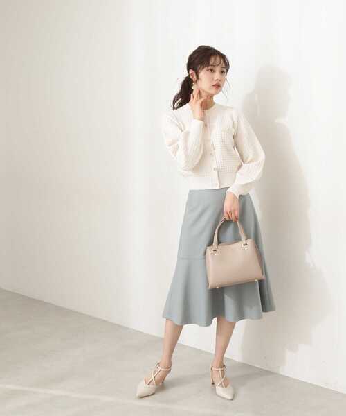 PROPORTION BODY DRESSING（プロポーションボディドレッシング）の「チェック編みニットプルオーバー / 1212170207（ニット/セーター・レディース・ネイビー/オフホワイト/ピンク・SMALL/MEDIUM）」の13枚目の写真