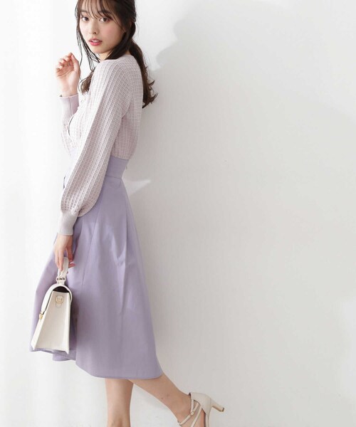 PROPORTION BODY DRESSING（プロポーションボディドレッシング）の「チェック編みニットプルオーバー / 1212170207（ニット/セーター・レディース・ネイビー/オフホワイト/ピンク・SMALL/MEDIUM）」の19枚目の写真