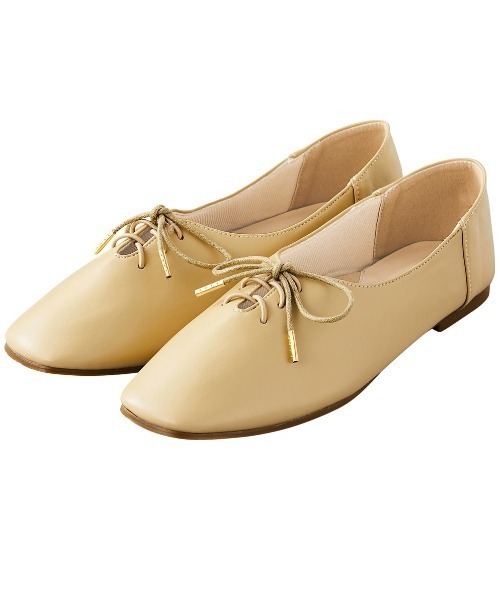NICE CLAUP(ナイスクラップ)の「【NICE CLAUP】フラットシューズ(その他シューズ・レディース・ベージュ/ブラック/アイボリー/ブラウン・MEDIUM/LARGE/SMALL/X-LARGE)」の1枚目の写真