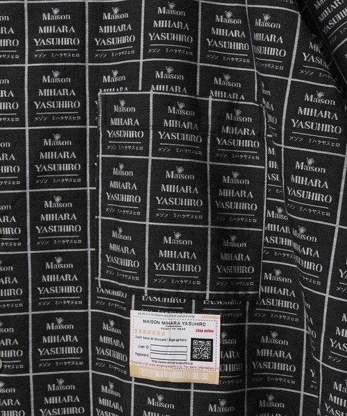 Maison MIHARA YASUHIRO（メゾンミハラヤスヒロ）の「MMY Tag Half Sleeve Shirt（シャツ/ブラウス・メンズ・ホワイト/ブラック・44/46/48）」の10枚目の写真