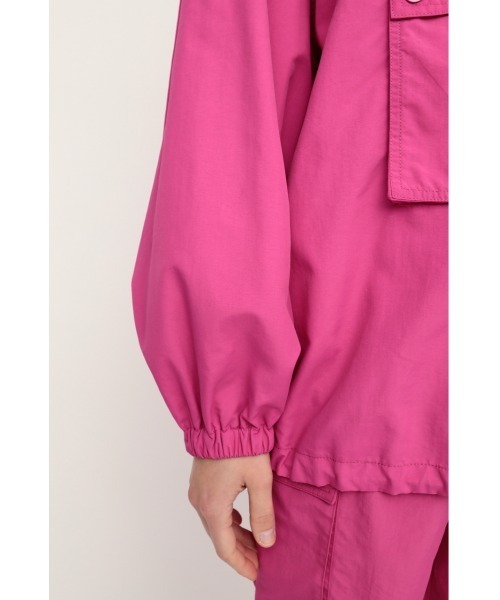 SLY（スライ）の「NYLON STAND ZIP PULL OVER ナイロン スタンドジップ プルオーバー（パーカー・レディース・ブラック/ピンク・FREE）」の17枚目の写真