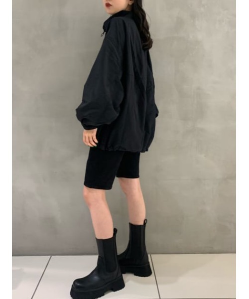 SLY（スライ）の「NYLON STAND ZIP PULL OVER ナイロン スタンドジップ プルオーバー（パーカー・レディース・ブラック/ピンク・FREE）」の21枚目の写真