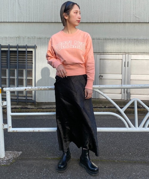 CIAOPANIC（チャオパニック）の「カレッジアーチロゴスウェット（Tシャツ/カットソー・レディース・オフホワイト/ブルー/イエロー/ピンク・FREE）」の22枚目の写真