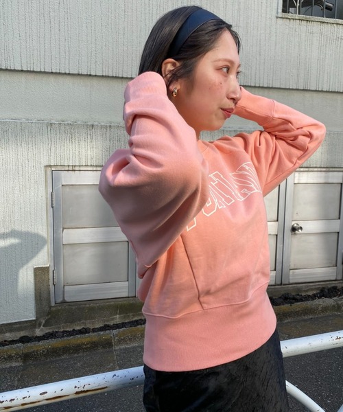 CIAOPANIC（チャオパニック）の「カレッジアーチロゴスウェット（Tシャツ/カットソー・レディース・オフホワイト/ブルー/イエロー/ピンク・FREE）」の13枚目の写真