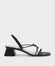 CHARLES & KEITH | ストラッピーボウテクスチャード スリングバックサンダル / Strappy Bow Textured Slingback Sandals(サンダル)