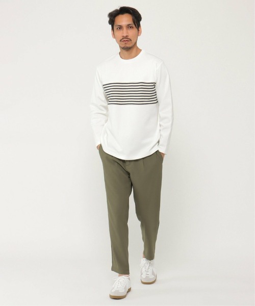 IKKA LOUNGE（イッカラウンジ）の「イージーケアイージーアンクルパンツ（その他パンツ・メンズ・ライトグレー/オリーブ・XL/L/S/M）」の12枚目の写真