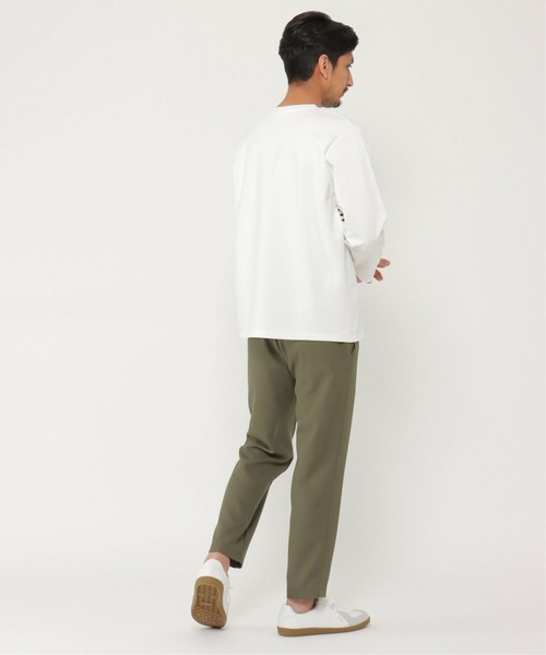 IKKA LOUNGE（イッカラウンジ）の「イージーケアイージーアンクルパンツ（その他パンツ・メンズ・ライトグレー/オリーブ・XL/L/S/M）」の10枚目の写真