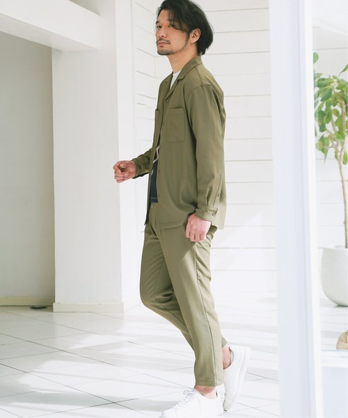 IKKA LOUNGE（イッカラウンジ）の「イージーケアイージーアンクルパンツ（その他パンツ・メンズ・ライトグレー/オリーブ・XL/L/S/M）」の6枚目の写真