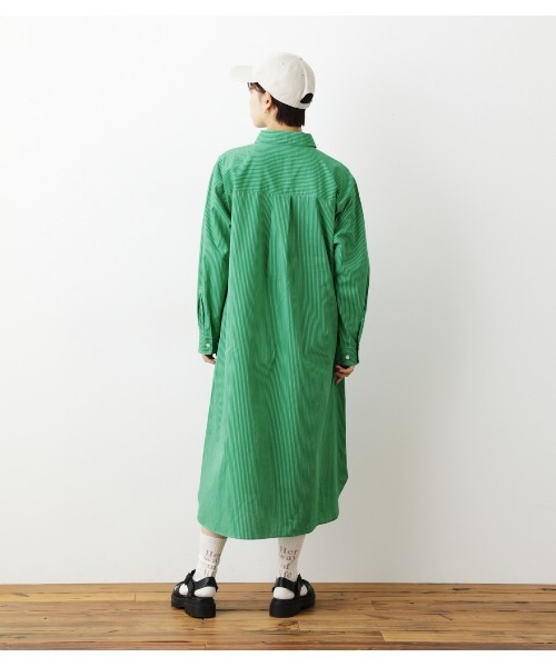 RODEO CROWNS WIDE BOWL（ロデオクラウンズワイドボウル）の「ボタンダウンシャツワンピース（シャツワンピース・レディース・グリーン系その他/ブルー系その他2・FREE）」の6枚目の写真