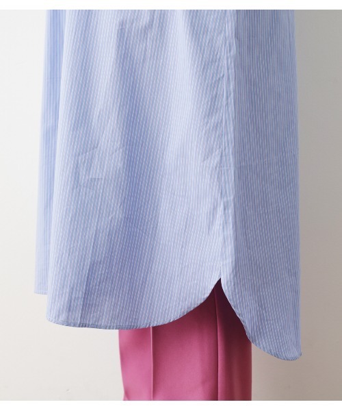 RODEO CROWNS WIDE BOWL（ロデオクラウンズワイドボウル）の「ボタンダウンシャツワンピース（シャツワンピース・レディース・グリーン系その他/ブルー系その他2・FREE）」の15枚目の写真