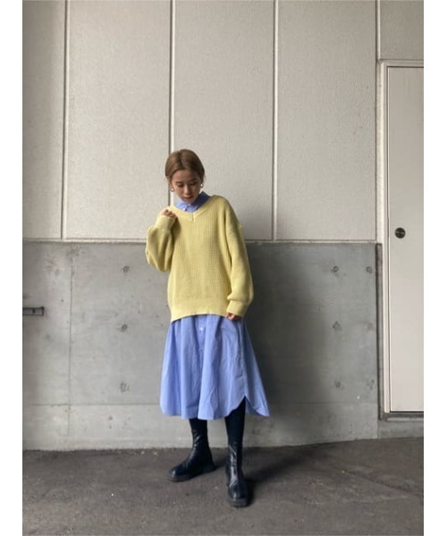 RODEO CROWNS WIDE BOWL（ロデオクラウンズワイドボウル）の「ボタンダウンシャツワンピース（シャツワンピース・レディース・グリーン系その他/ブルー系その他2・FREE）」の20枚目の写真