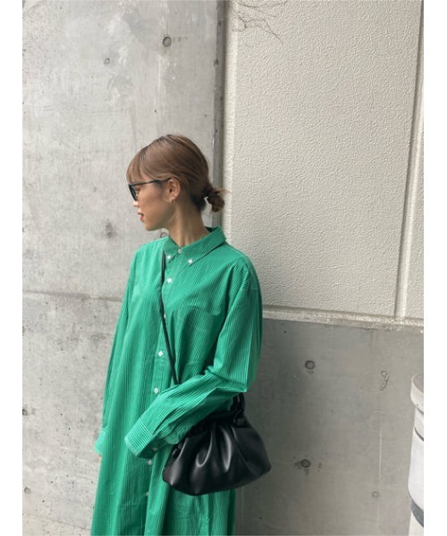 RODEO CROWNS WIDE BOWL（ロデオクラウンズワイドボウル）の「ボタンダウンシャツワンピース（シャツワンピース・レディース・グリーン系その他/ブルー系その他2・FREE）」の18枚目の写真