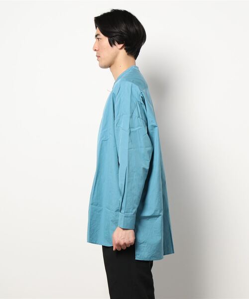 GALLEGO DESPORTES（ギャレゴデスポート）の「GALLEGO DESPORTES | ラージバンドカラーシャツ MEN（シャツ/ブラウス・メンズ・ピンク/ブルー/アイボリー・MEDIUM/LARGE）」の4枚目の写真