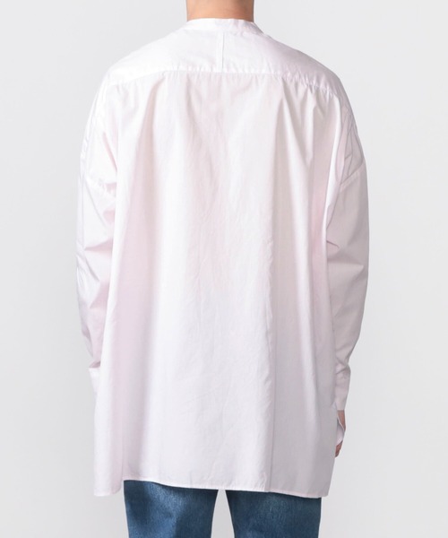 GALLEGO DESPORTES（ギャレゴデスポート）の「GALLEGO DESPORTES | ラージバンドカラーシャツ MEN（シャツ/ブラウス・メンズ・ピンク/ブルー/アイボリー・MEDIUM/LARGE）」の9枚目の写真