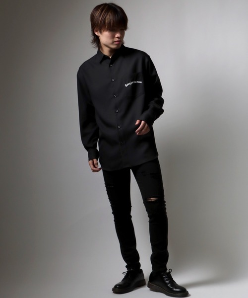 PALACE リューク グラフィック 長袖シャツ セール】グラフィック背中刺繍シャツ メンズ レディース ユニ