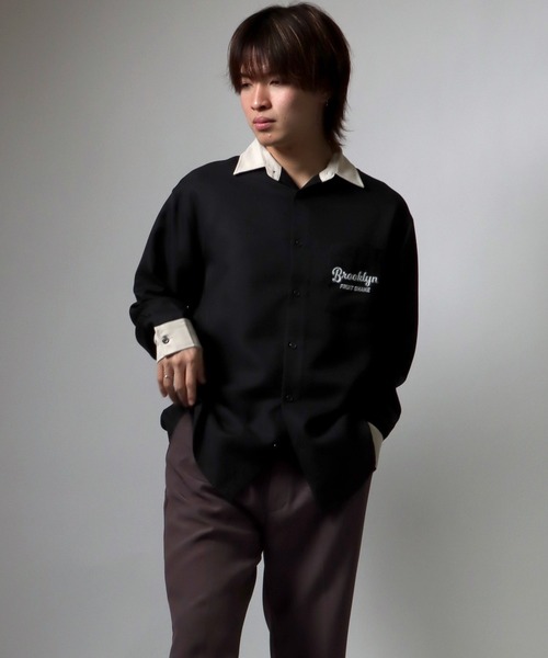 セール】グラフィック背中刺繍シャツ メンズ レディース ユニセックス