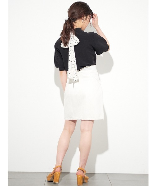 LILY BROWN（リリーブラウン）の「ハイウエストデニムミニスカート（デニムスカート・レディース・ホワイト/ブルー・1/0）」の20枚目の写真