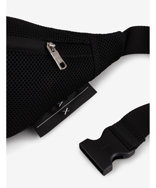 送料関税込み☆ARMANI EXCHANGE ロゴ メッシュ ボディバッグ ARMANI EXCHANGE（アルマーニエクスチェンジ）の「【A|X