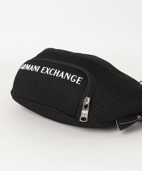 送料関税込み☆ARMANI EXCHANGE ロゴ メッシュ ボディバッグ ARMANI EXCHANGE（アルマーニエクスチェンジ）の「【A|X