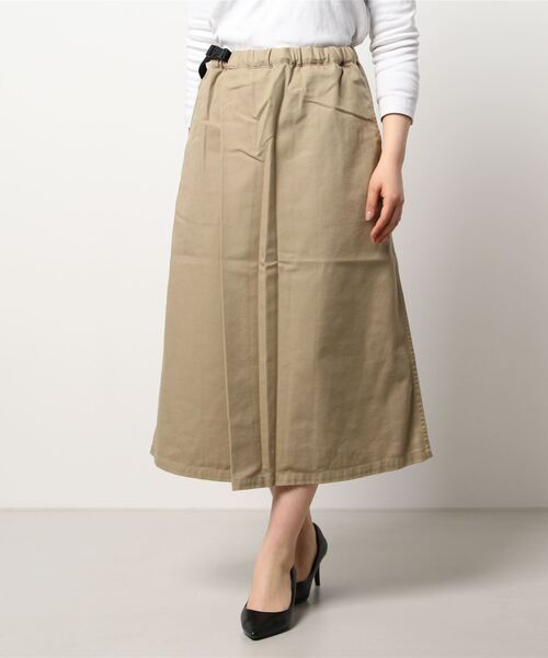 DANTON（ダントン）の「DANTON | カツラギツイル イージースカート WOMEN（スカート・レディース・ベージュ/ライトグレー・36）」の11枚目の写真